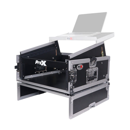 ProX T-4MRSS 4U Vertical Rack Mount Flight Case With 10U Top