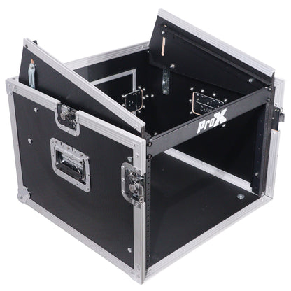 ProX T-8MRSS 8U Rack x 10U Top Mixer DJ Combo Flight Case