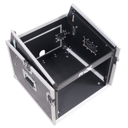 ProX T-8MRSS 8U Rack x 10U Top Mixer DJ Combo Flight Case