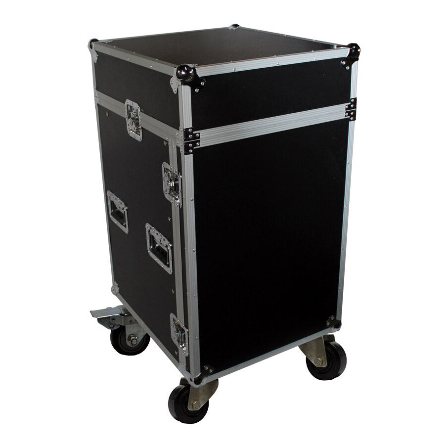 ProX T-16MRSS 16U Rack x 10U Top Mixer DJ Combo Flight Case