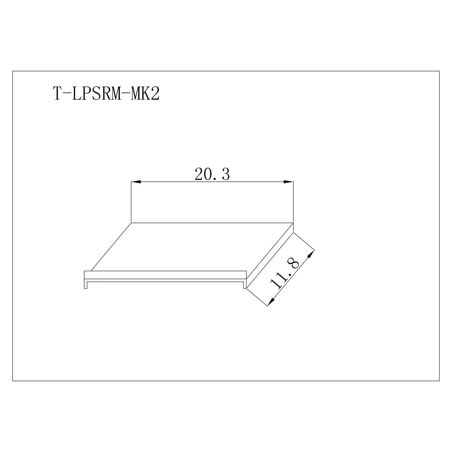 ProX T-LPSMRMK2 Sliding Laptop Shelf Add-on for Combo Mixer Cases