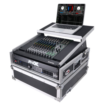 ProX T-2MRLT Mixer DJ Combo Flight Case w Laptop Shelf