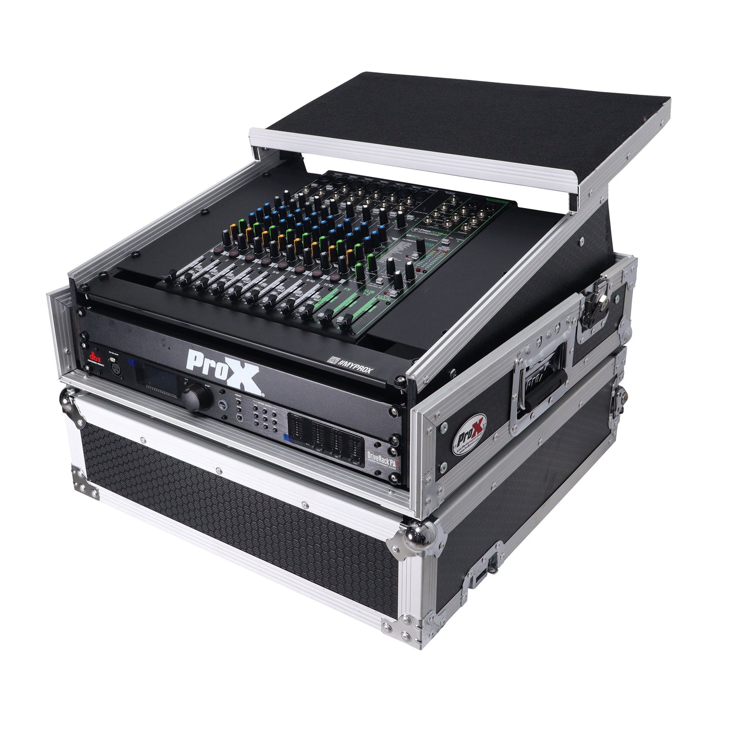 ProX T-2MRLT Mixer DJ Combo Flight Case w Laptop Shelf