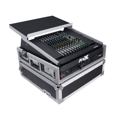 ProX T-2MRLT Mixer DJ Combo Flight Case w Laptop Shelf