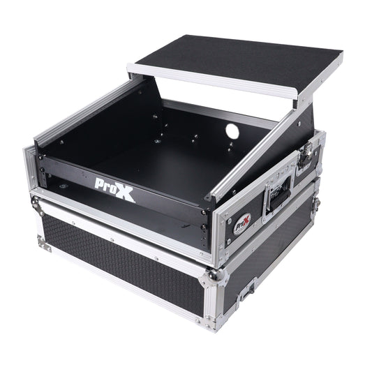 ProX T-2MRLT MK2 2U Rack and 10U Top Mobile DJ Combo Flight Case