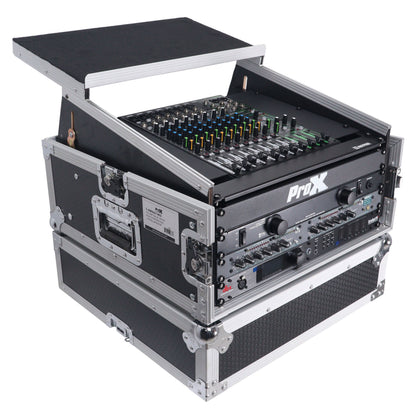 ProX T-4MRLT 4U Vertical Rack Flight Case With Laptop Shelf