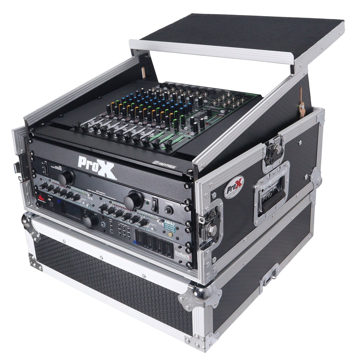 ProX T-4MRLT 4U Vertical Rack Flight Case With Laptop Shelf