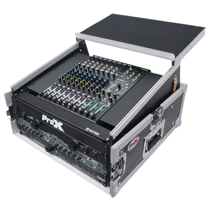 ProX T-4MRLT 4U Vertical Rack Flight Case With Laptop Shelf