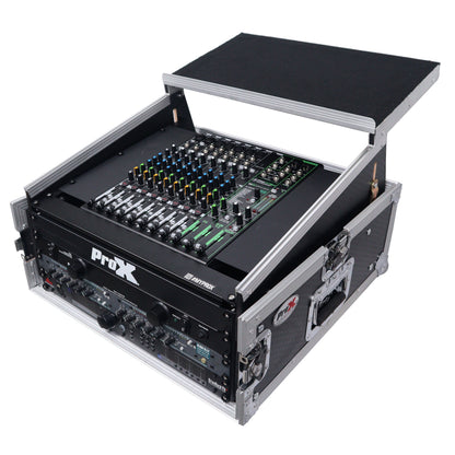 ProX T-4MRLT 4U Vertical Rack Flight Case With Laptop Shelf
