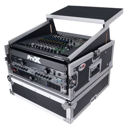 ProX T-6MRLT 6U Vertical Combo Rack Flight Case With Laptop Shelf