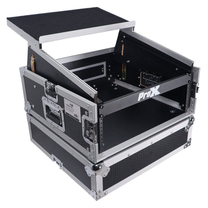 ProX T-6MRLT 6U Vertical Combo Rack Flight Case With Laptop Shelf