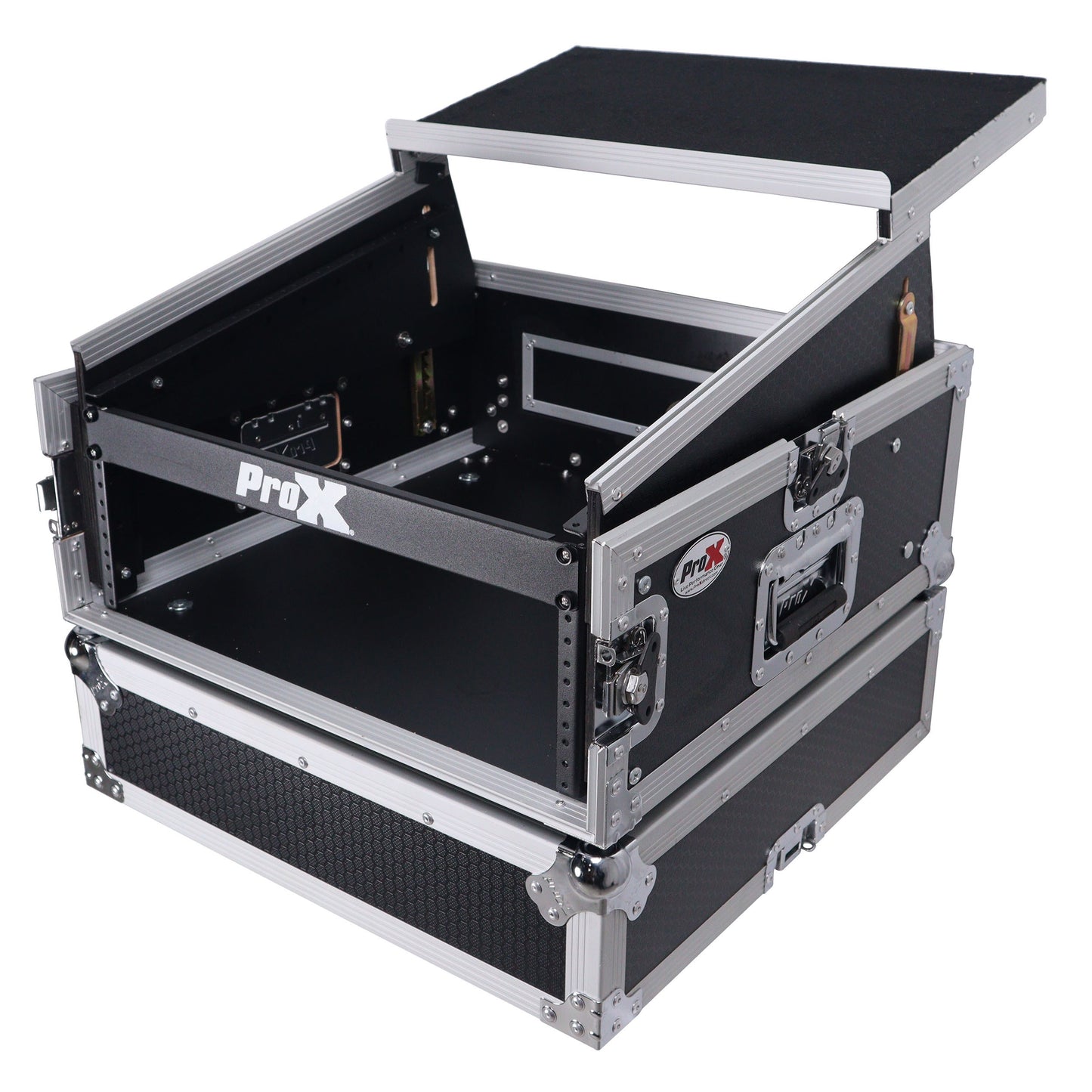 ProX T-6MRLT 6U Vertical Combo Rack Flight Case With Laptop Shelf