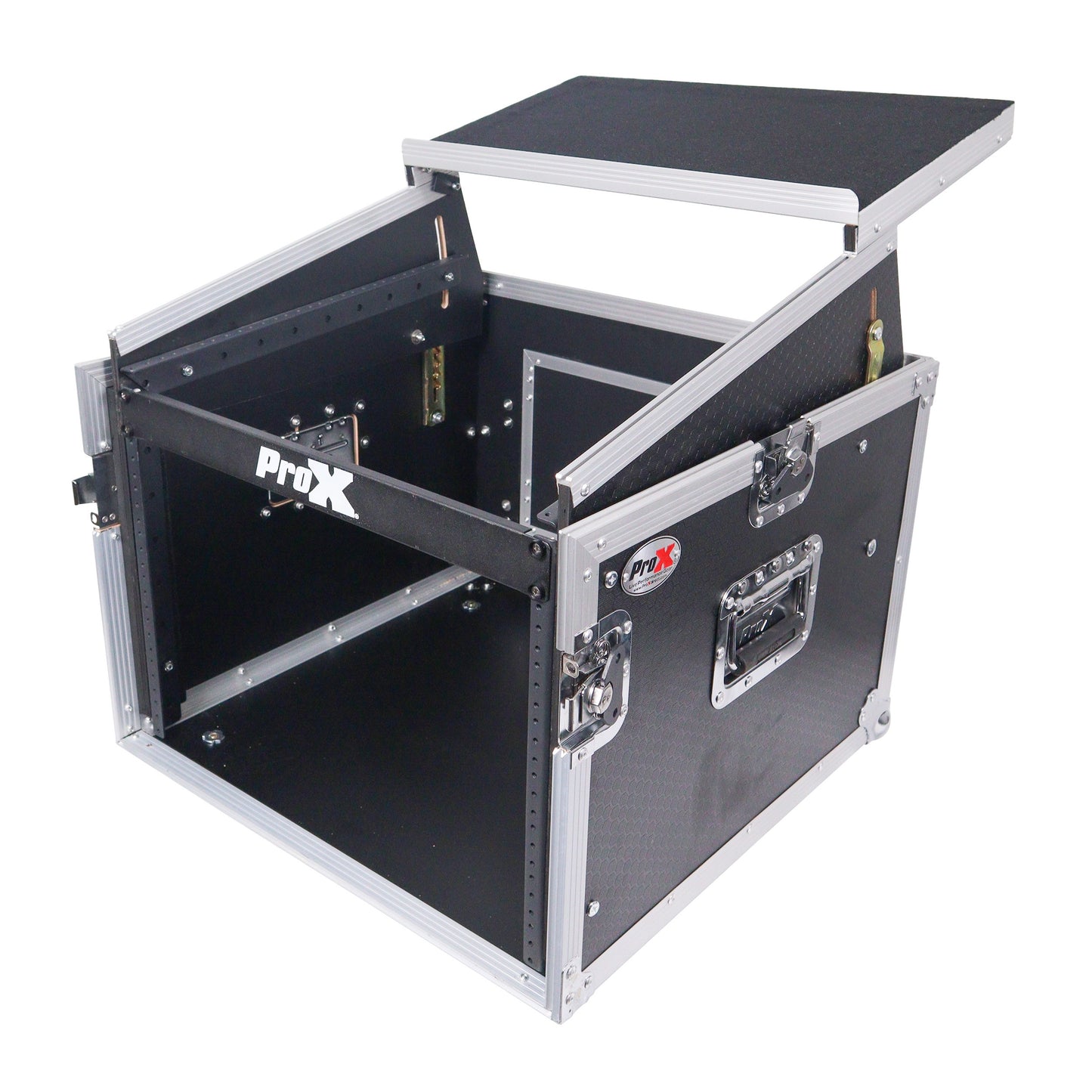 ProX T-8MRLT 8U Vertical Rack Flight Case With Laptop Shelf