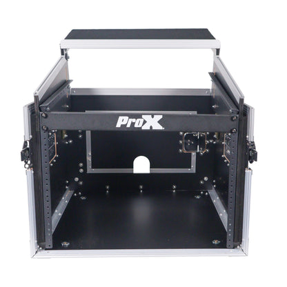 ProX T-8MRLT 8U Vertical Rack Flight Case With Laptop Shelf