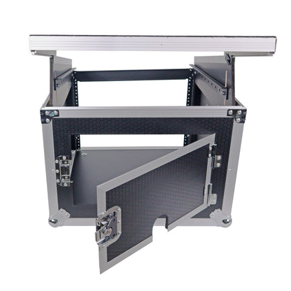 ProX T-8MRLT 8U Vertical Rack Flight Case With Laptop Shelf
