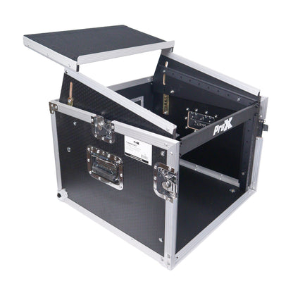 ProX T-8MRLT 8U Vertical Rack Flight Case With Laptop Shelf