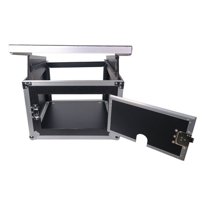 ProX T-8MRLT 8U Vertical Rack Flight Case With Laptop Shelf