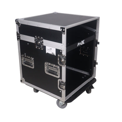 ProX T-10MRLT 10U Combo Rack Flight Case With Laptop Shelf