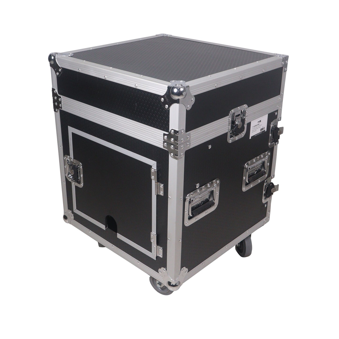 ProX T-12MRLT 12U Vertical Combo Rack Flight Case With Laptop Shelf