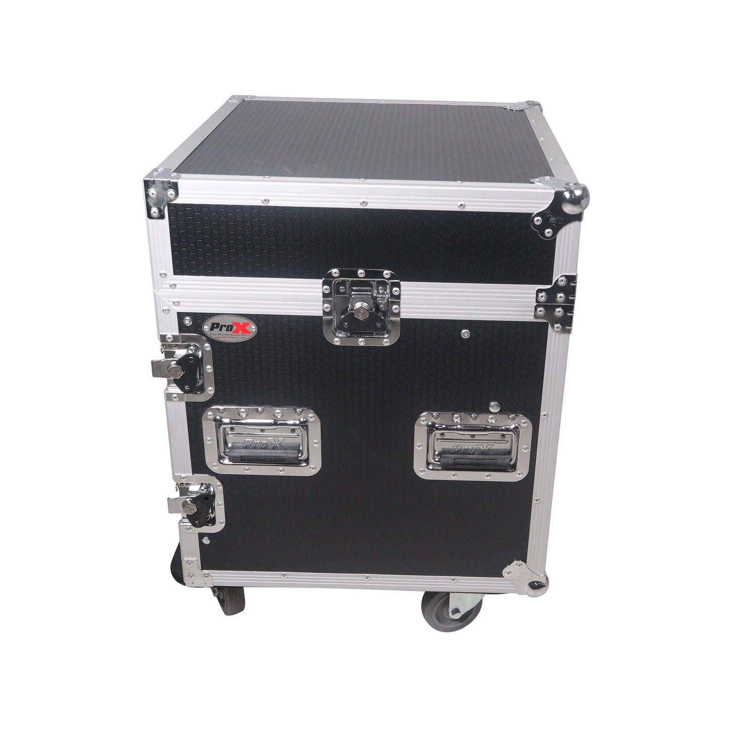ProX T-12MRLT 12U Vertical Combo Rack Flight Case With Laptop Shelf