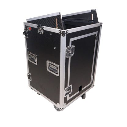 ProX T-16MRLT 16U Combo Rack Flight Case With Laptop Shelf