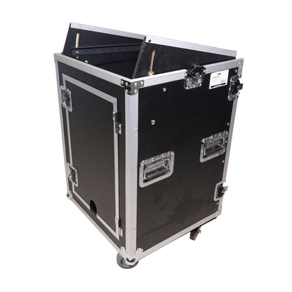 ProX T-16MRLT 16U Combo Rack Flight Case With Laptop Shelf