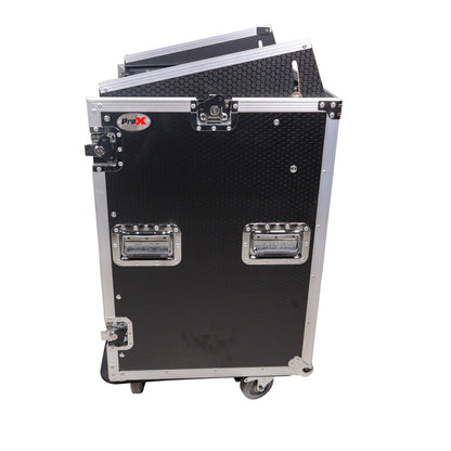 ProX T-16MRLT 16U Combo Rack Flight Case With Laptop Shelf