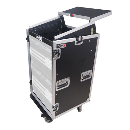 ProX T-18MRLT MK2 18U Combo Rack Flight Case With Laptop Shelf
