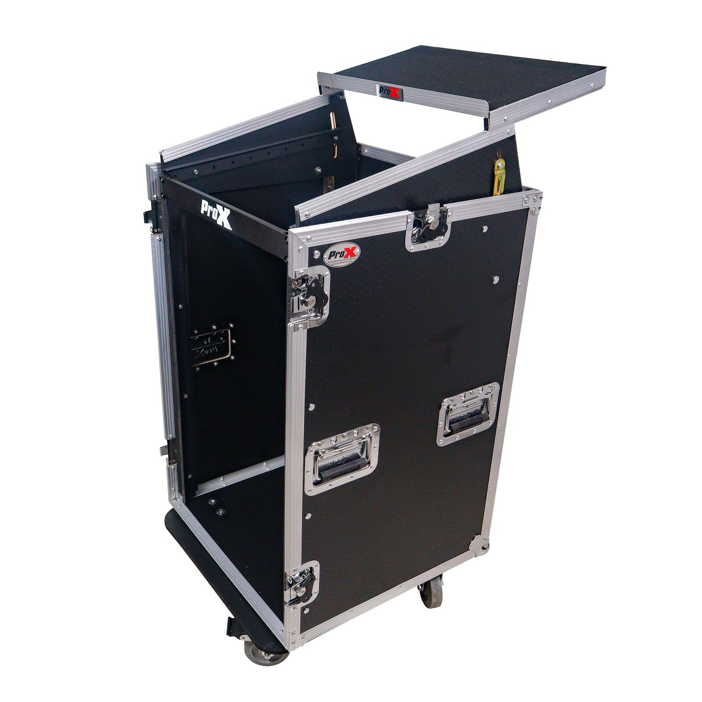 ProX T-18MRLT MK2 18U Combo Rack Flight Case With Laptop Shelf