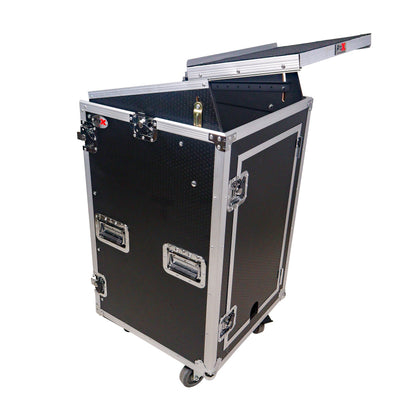 ProX T-18MRLT MK2 18U Combo Rack Flight Case With Laptop Shelf
