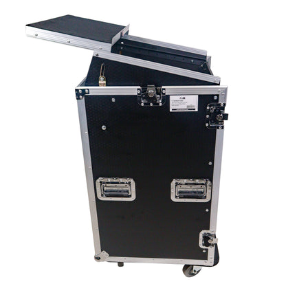 ProX T-18MRLT MK2 18U Combo Rack Flight Case With Laptop Shelf