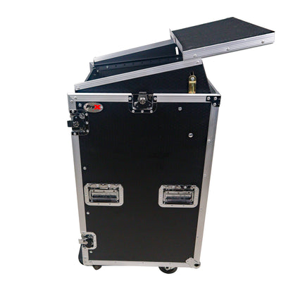 ProX T-18MRLT MK2 18U Combo Rack Flight Case With Laptop Shelf