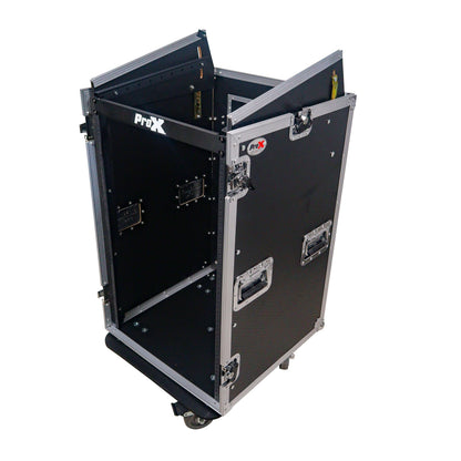 ProX T-18MRLT MK2 18U Combo Rack Flight Case With Laptop Shelf