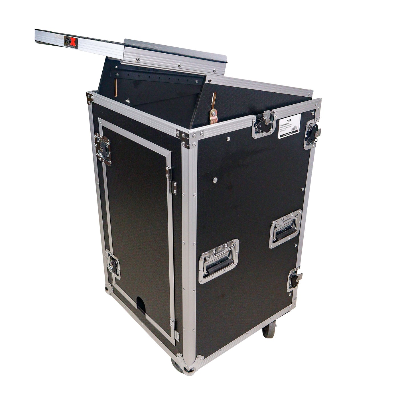 ProX T-18MRLT MK2 18U Combo Rack Flight Case With Laptop Shelf