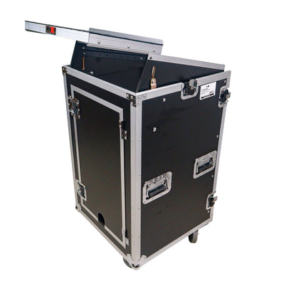 ProX T-18MRLT MK2 18U Combo Rack Flight Case With Laptop Shelf