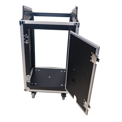 ProX T-18MRLT MK2 18U Combo Rack Flight Case With Laptop Shelf