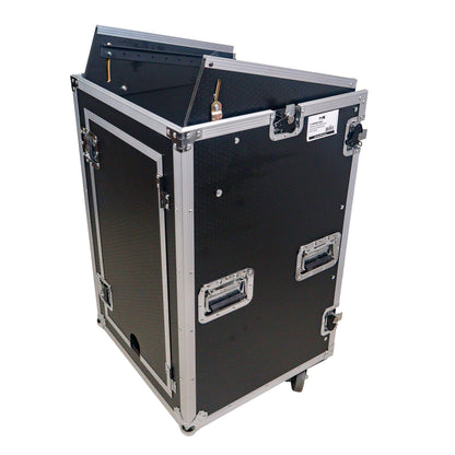 ProX T-18MRLT MK2 18U Combo Rack Flight Case With Laptop Shelf