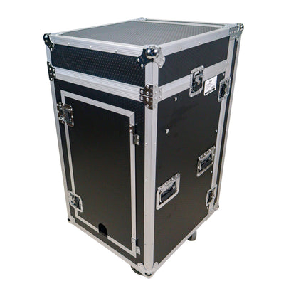 ProX T-18MRLT MK2 18U Combo Rack Flight Case With Laptop Shelf