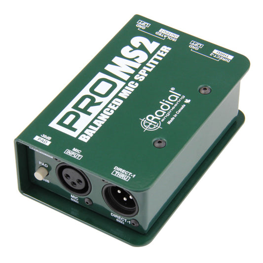 Radial ProMS2 Passive 2-Way Microphone Splitter