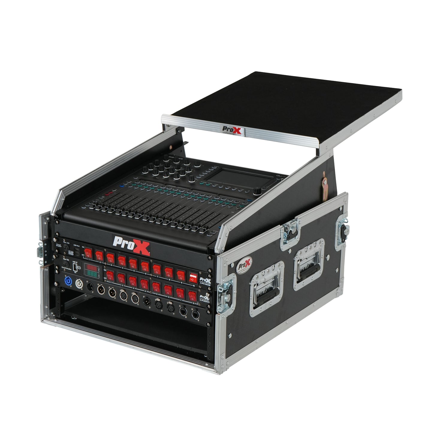 ProX T-6MRSS13ULT 13U Top 6U Front Combo Rack Flight Case