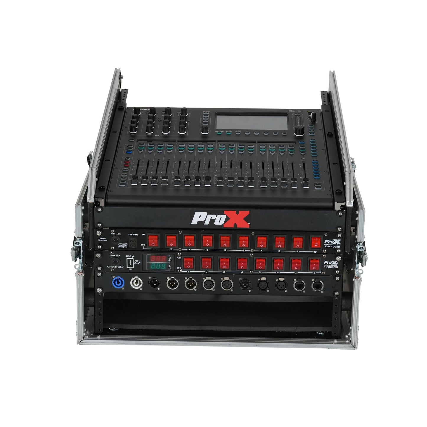 ProX T-6MRSS13ULT 13U Top 6U Front Combo Rack Flight Case