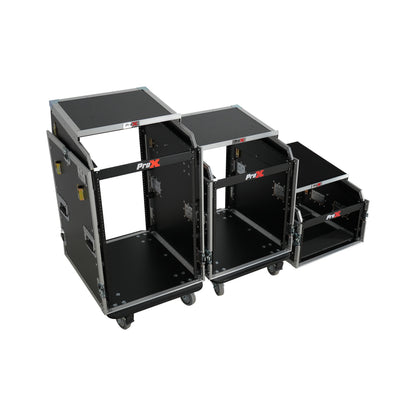 ProX T-6MRSS13ULT 13U Top 6U Front Combo Rack Flight Case