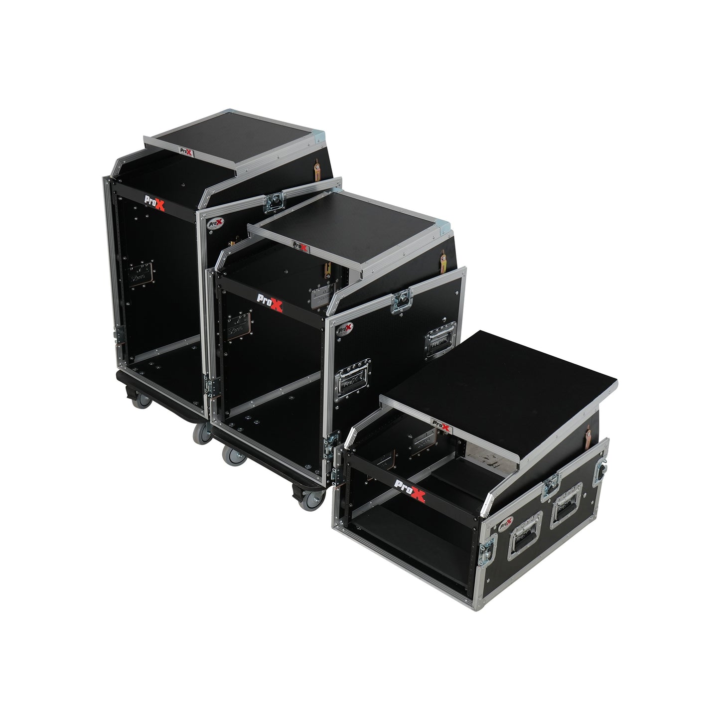 ProX T-6MRSS13ULT 13U Top 6U Front Combo Rack Flight Case