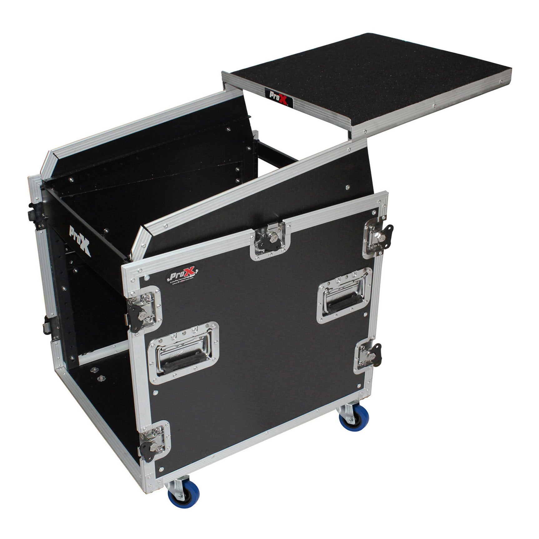 ProX T-12MRSS13ULT 12U Rack Front load 13U Top Mixer DJ Combo Flight Case