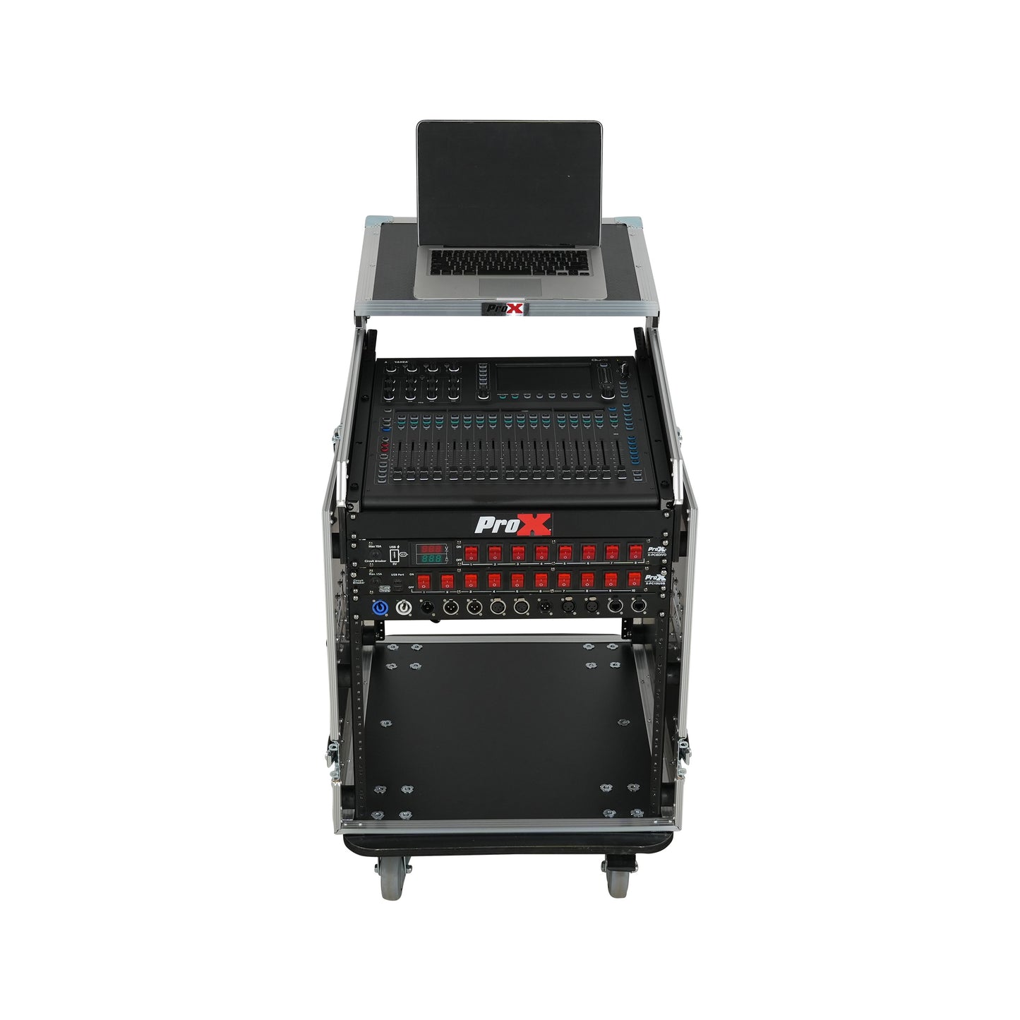 ProX T-12MRSS13ULT 12U Rack 13U Top Mixer DJ Combo Flight Case