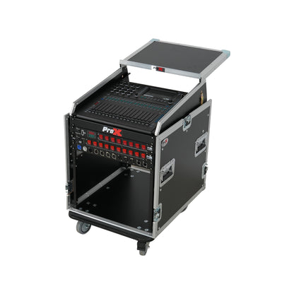 ProX T-12MRSS13ULT 12U Rack 13U Top Mixer DJ Combo Flight Case