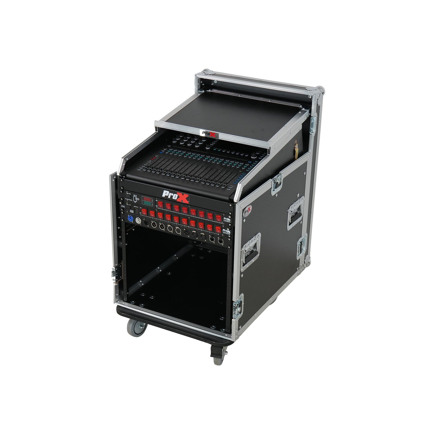 ProX T-12MRSS13ULT 12U Rack 13U Top Mixer DJ Combo Flight Case