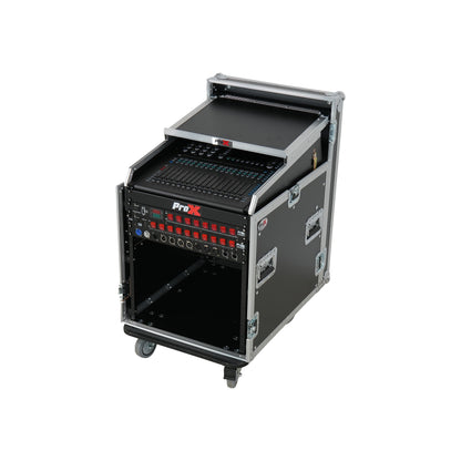 ProX T-12MRSS13ULT 12U Rack 13U Top Mixer DJ Combo Flight Case