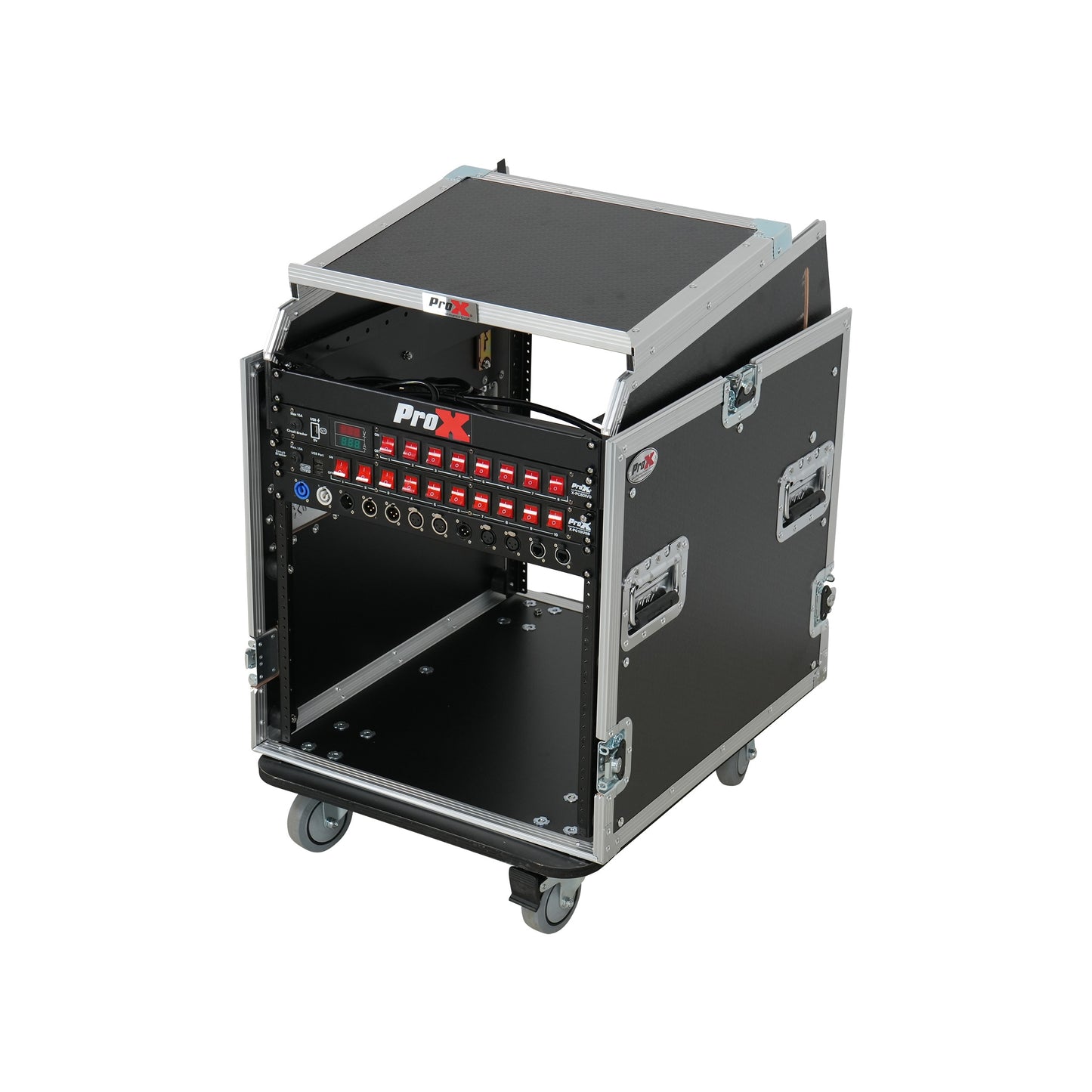 ProX T-12MRSS13ULT 12U Rack 13U Top Mixer DJ Combo Flight Case