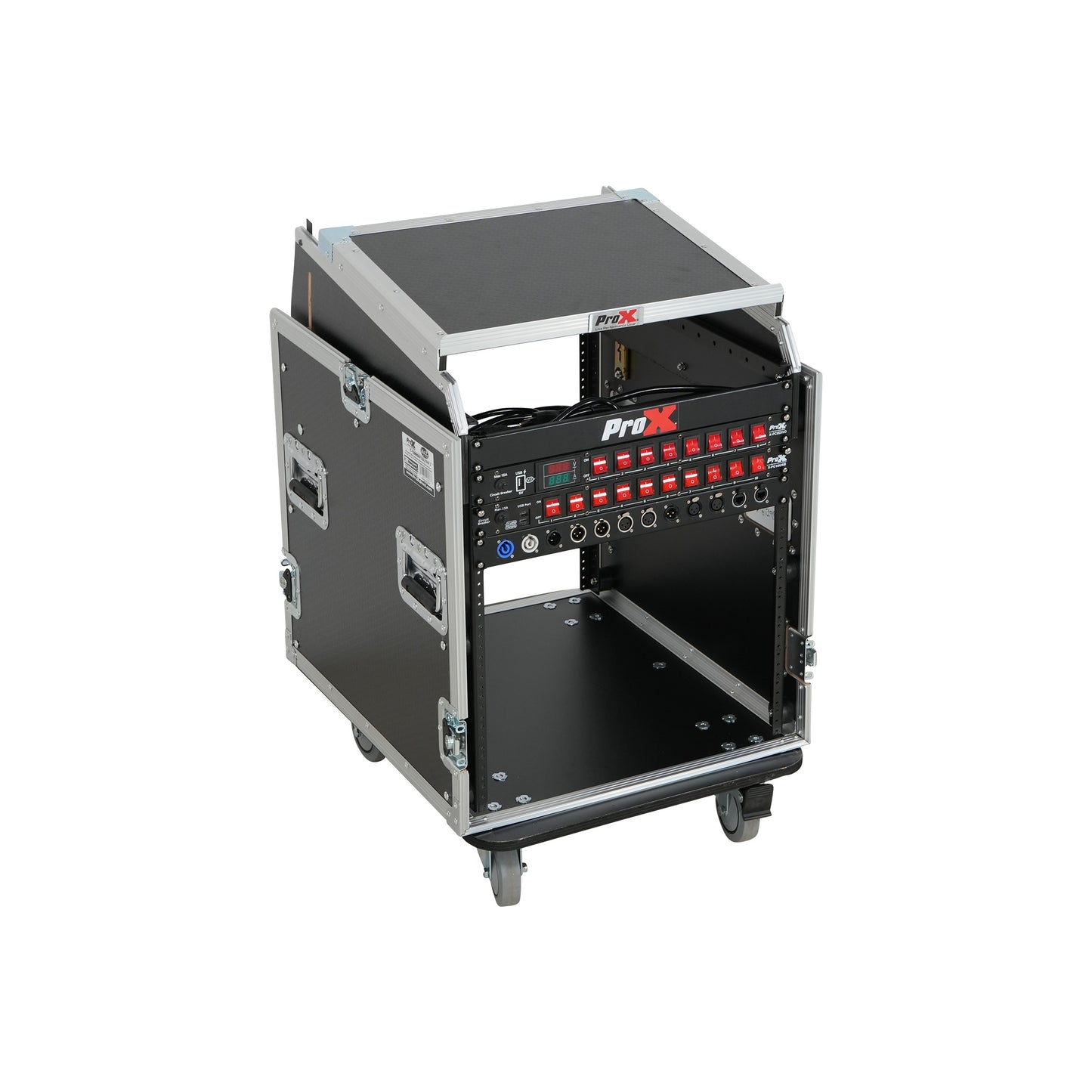 ProX T-12MRSS13ULT 12U Rack 13U Top Mixer DJ Combo Flight Case